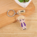 BTS  group keychain anime double transparent acrylic pendant advertising keychain